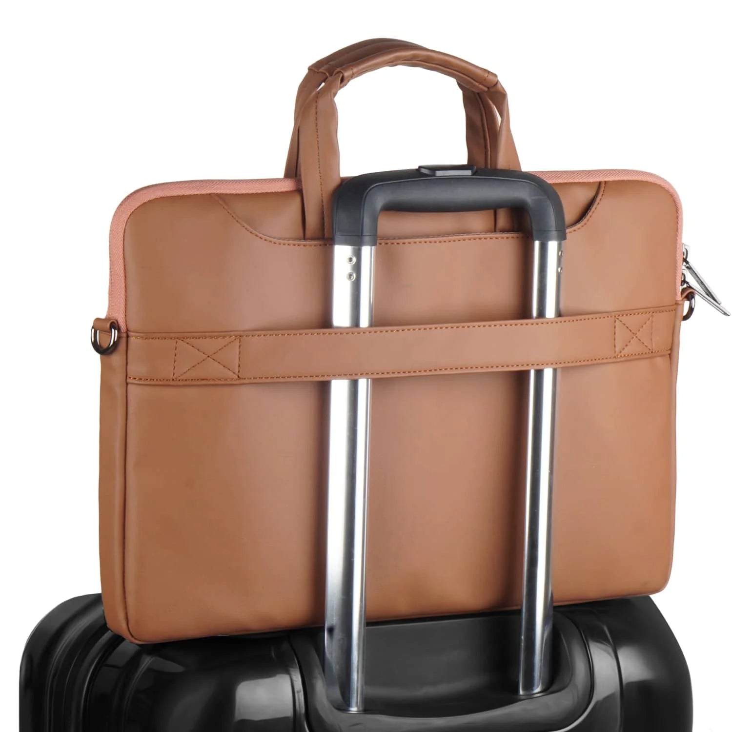 Neopack Leather Sleeve With Pouch For Upto 16.2" Macbooks (Tan)