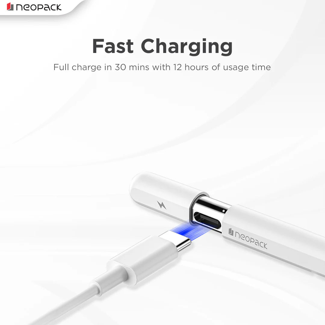 Neopack Sketch Pencil With USB-C Charging Port (White)
