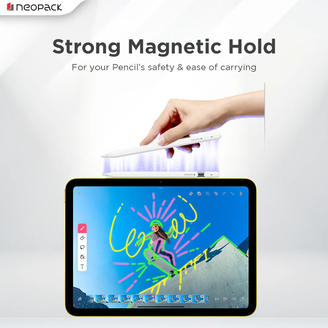 Neopack Sketch Pencil With USB-C Charging Port (White)