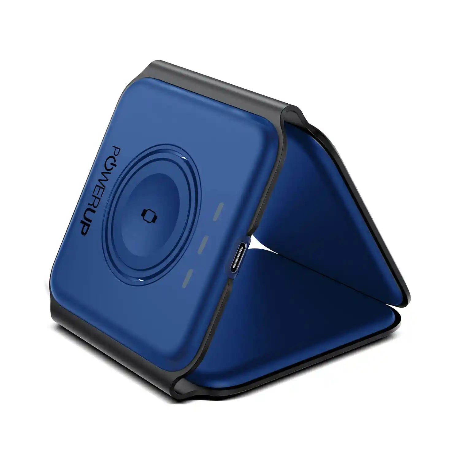 Powerup 3in1 Flat Wireless Charger - Blue