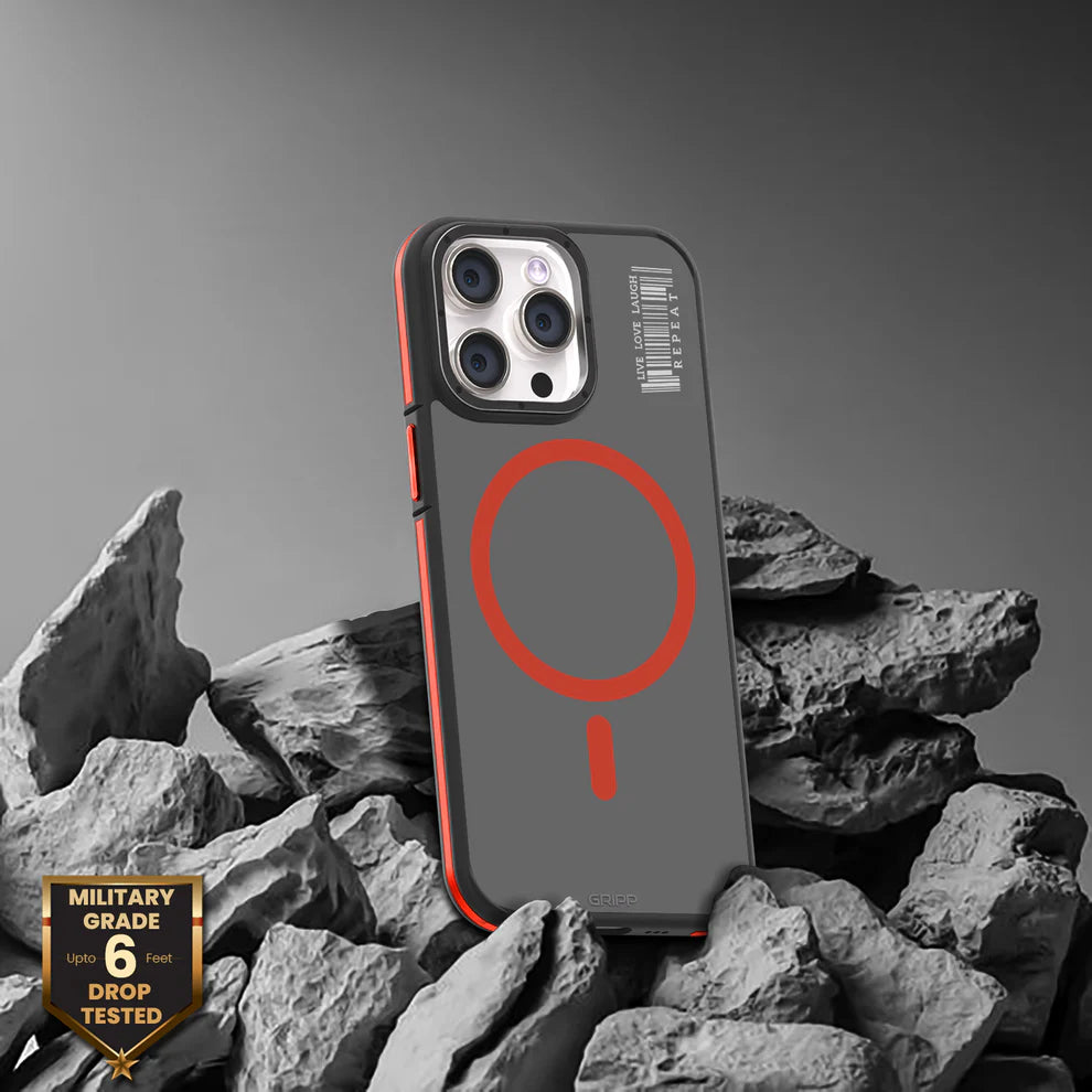 GRIPP Raigor Apple iPhone 15 Pro with MagSafe Case - Red