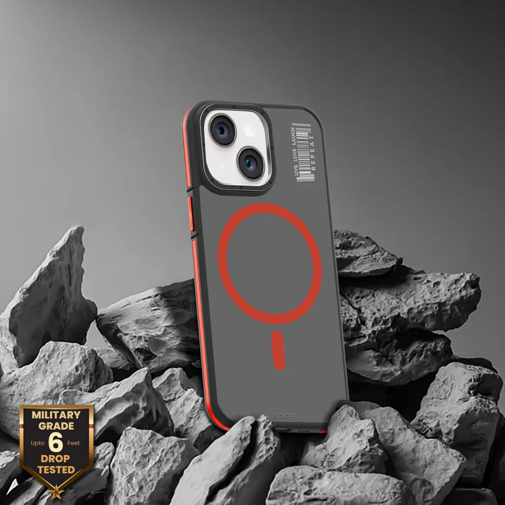 GRIPP Raigor Apple iPhone 15 with MagSafe Case - Red