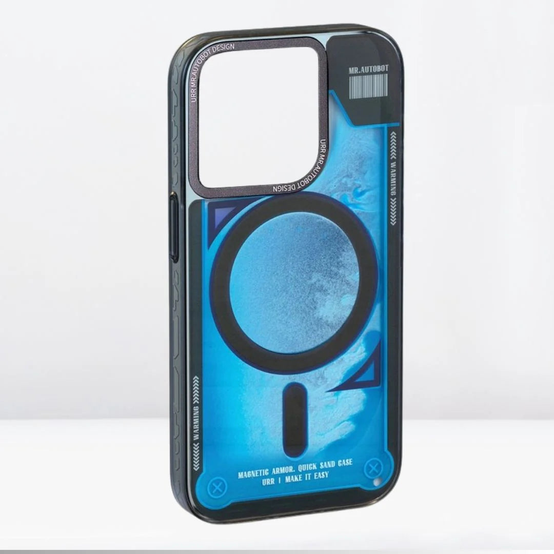 URR Premium Night Glow Liquid Magsafe case for Iphone 16 pro max