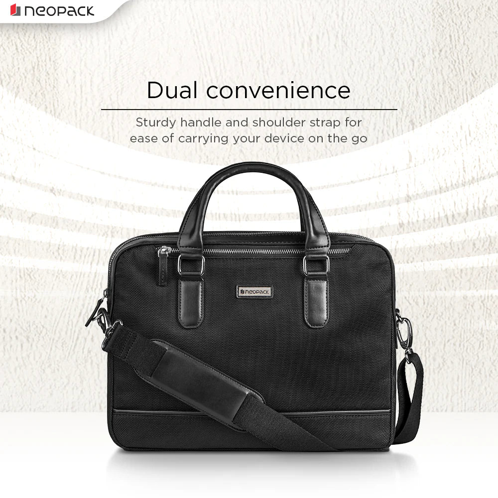 Neopack Vouge Shoulder Bag For Upto 14.2" Macbooks (Black)