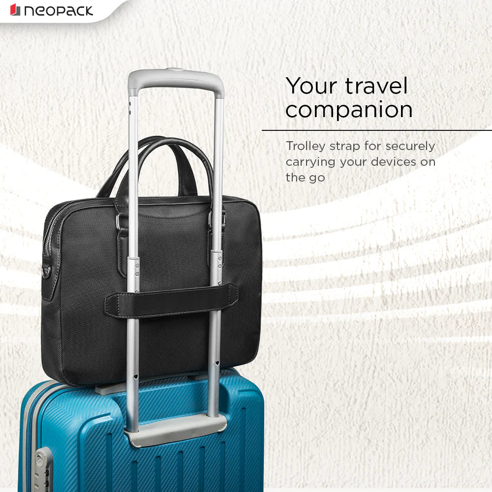 Neopack Vouge Shoulder Bag For Upto 14.2" Macbooks (Black)