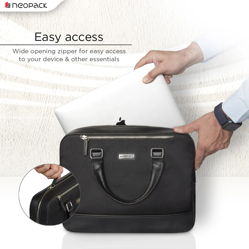 Neopack Vouge Shoulder Bag For Upto 14.2" Macbooks (Black)
