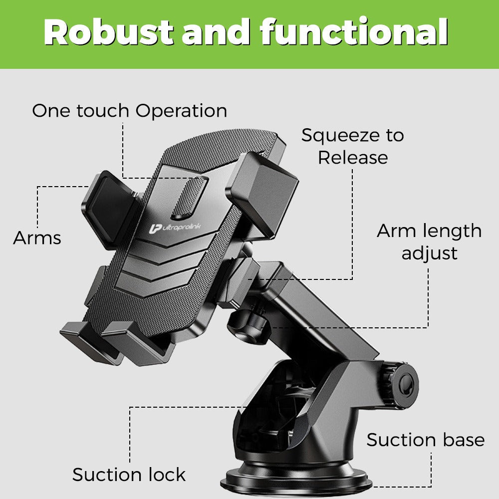 Universal Robo Mount with Telescopic for Dashboard & Windscreen UM1074
