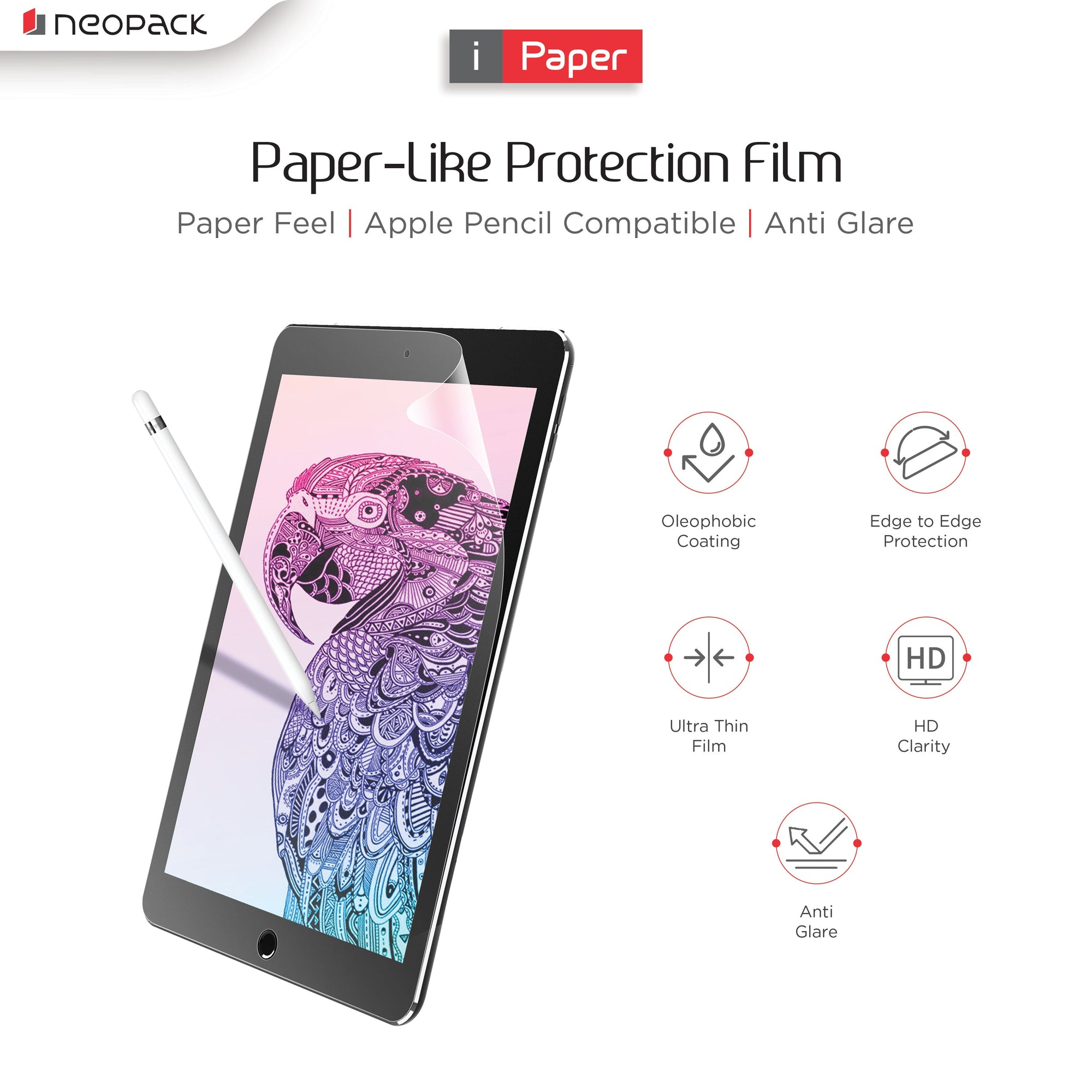 iPaper Paper Feel Screen Protector for iPad 10.9", Fits 10th Gen (Matt)