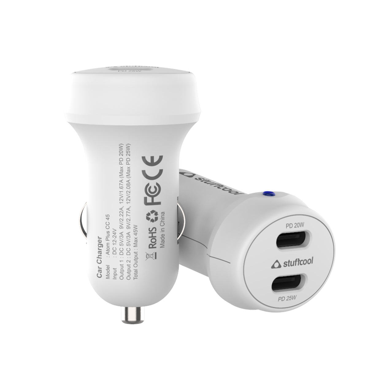 Atom Plus CC 45W Car Charger with PPS - Grab Your Gadget