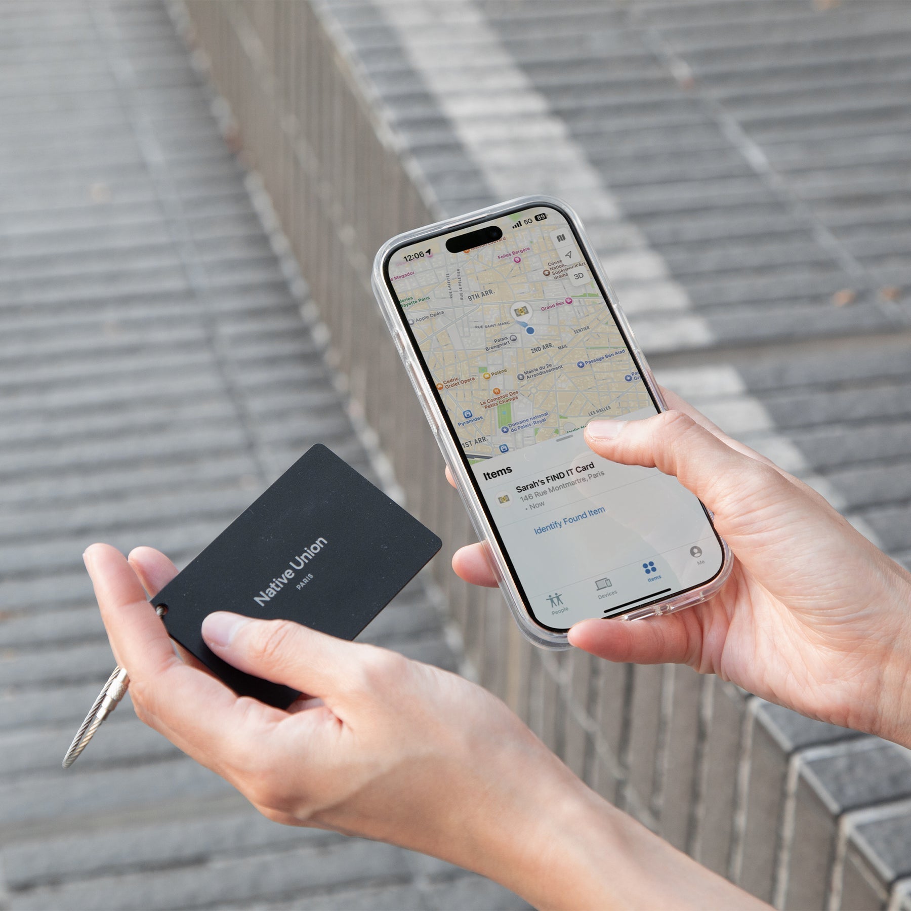Native Union Find It Card The ultra-thin rechargeable tracker that fits in your wallet