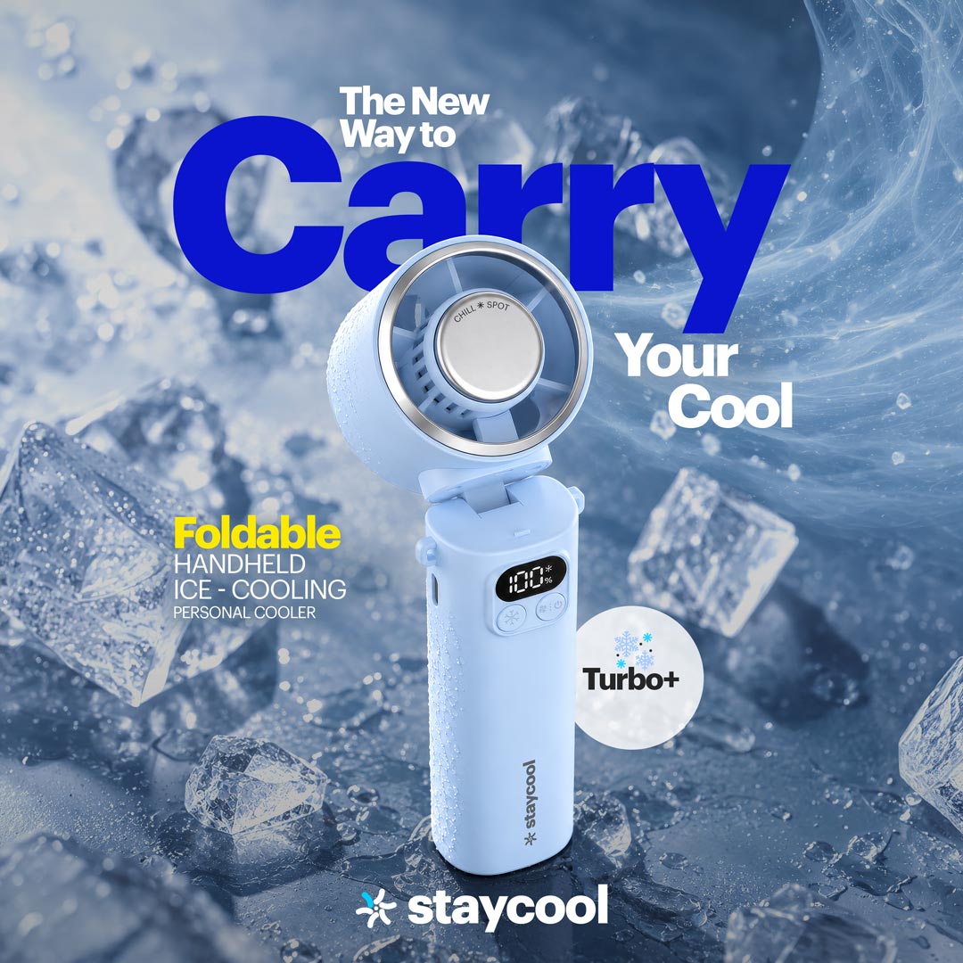 staycool turbo+ — Foldable Personal Cooler with ChillSpot