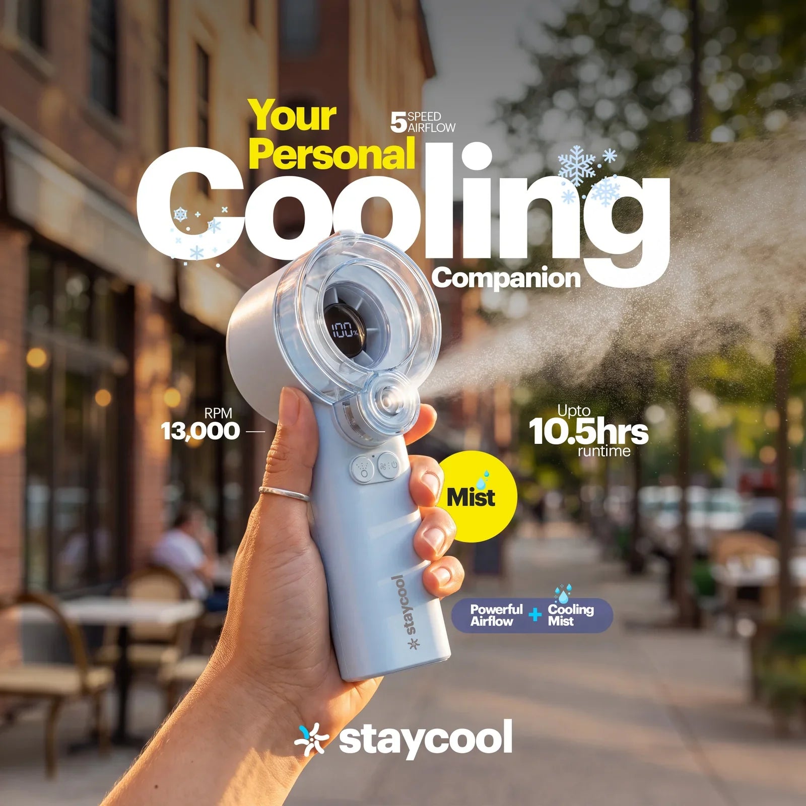 staycool mist — Personal Cooler with Nano-Mist