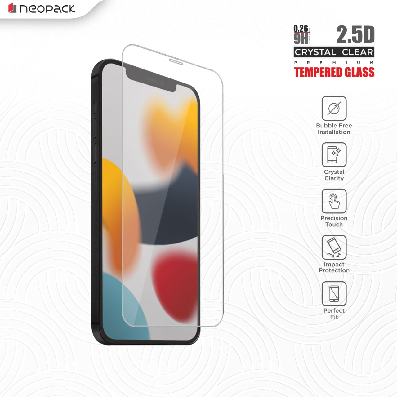 2.5D Clear Tempered Glass for iPhone 15 Pro Max