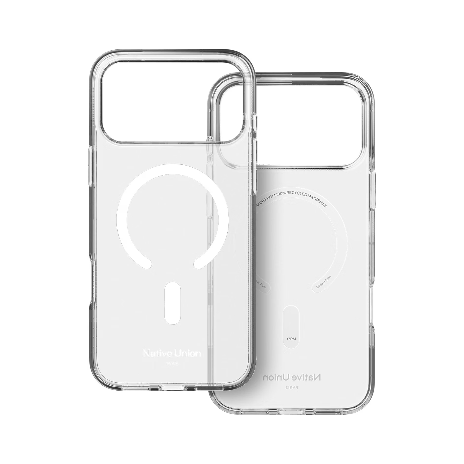 Native Union (Re) Clear Case for iPhone 18 Pro The transparent recycled iPhone case with built-in magnets