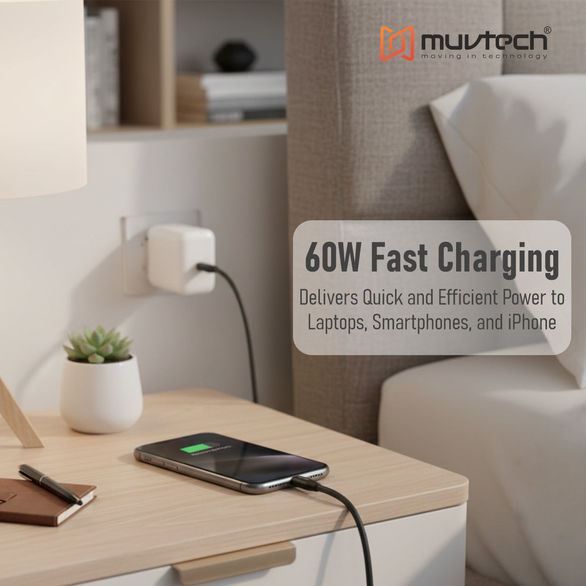Surge 60W Type-A to Type-C Cable