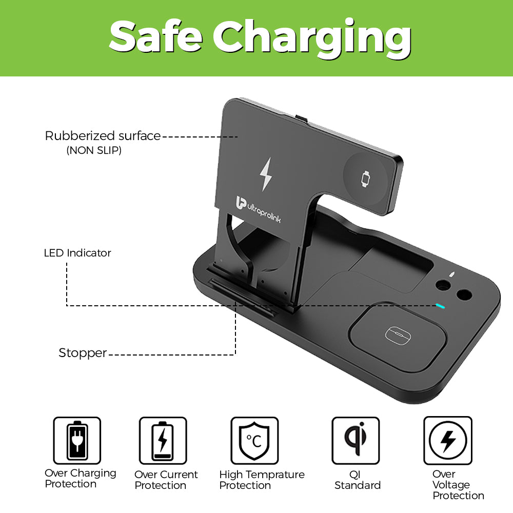 Vylis15 4-in-1 Wireless Dock 15W Wireless Charger UM1006N