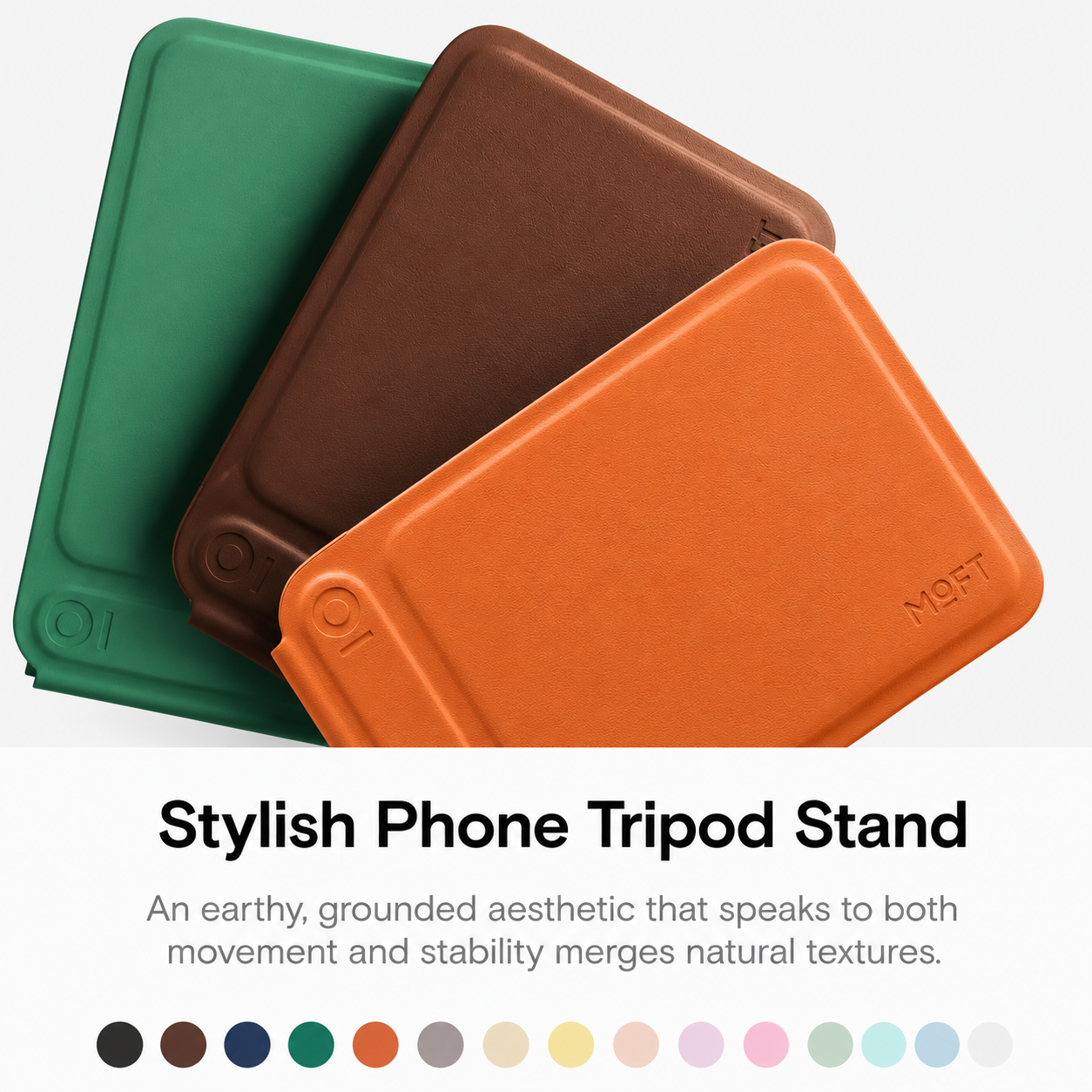 Moft Tripod Stand & Wallet-Compatible Models: iPhone 12/13/14/15/16/17 series (Plus/Pro/Pro Max) and MagSafe-compatible cases. Works with non-MagSafe phones using the included metal ring. With Out Trackable