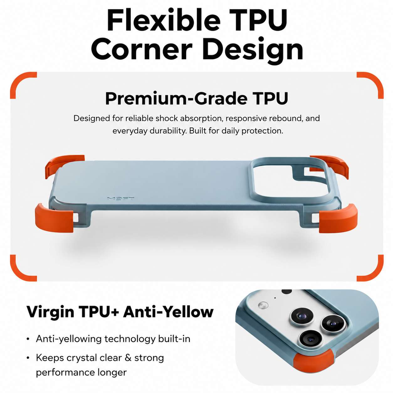 Moft Frame Case MOVAS for iPhone 17 Pro/Pro Max - MagSafe Compatible