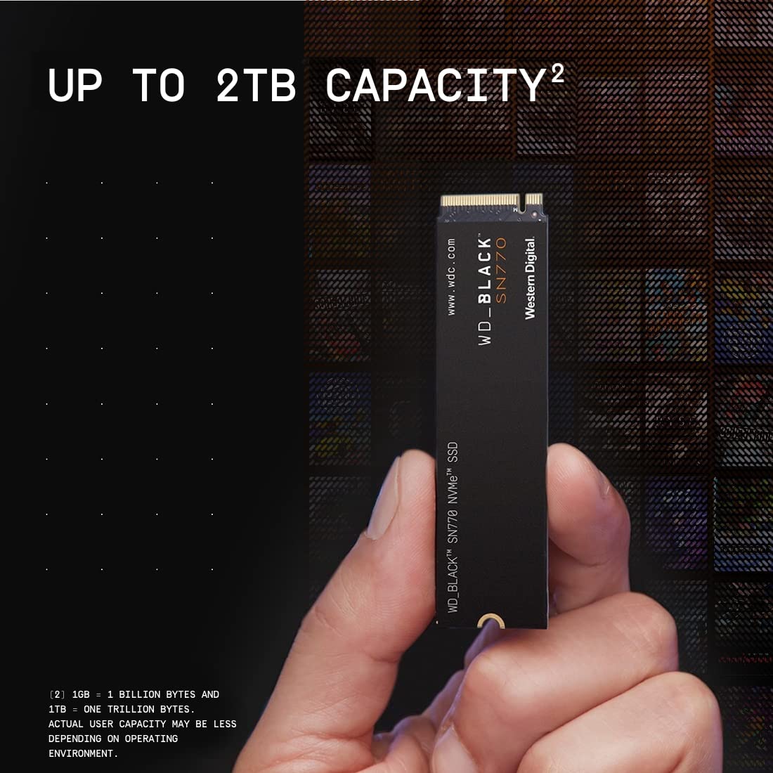 WD BLACK SN770 2TB PCIe Gen4 NVME SSD