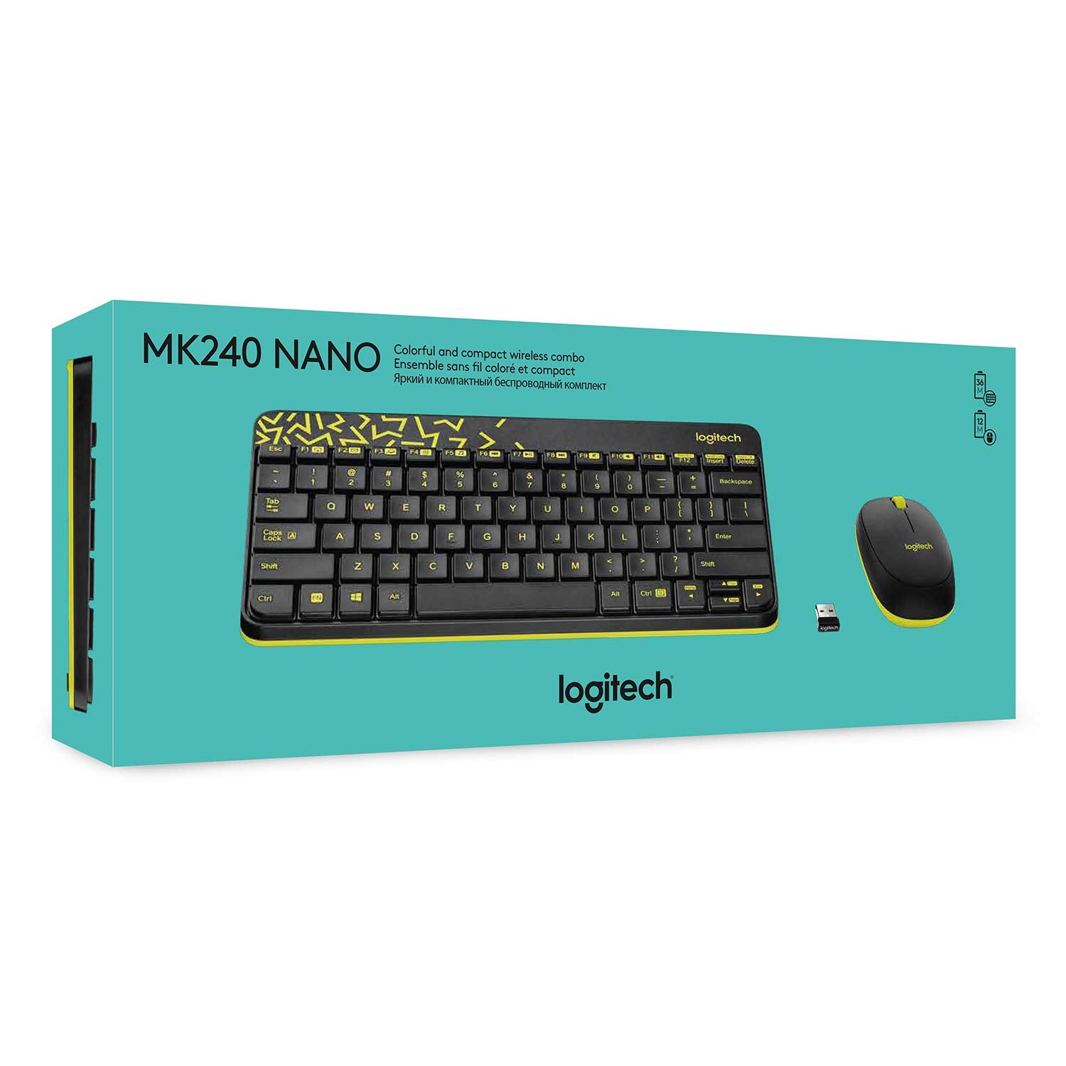 Logitech MK240 NANO Wireless Combo Kit BLACK 920-008202