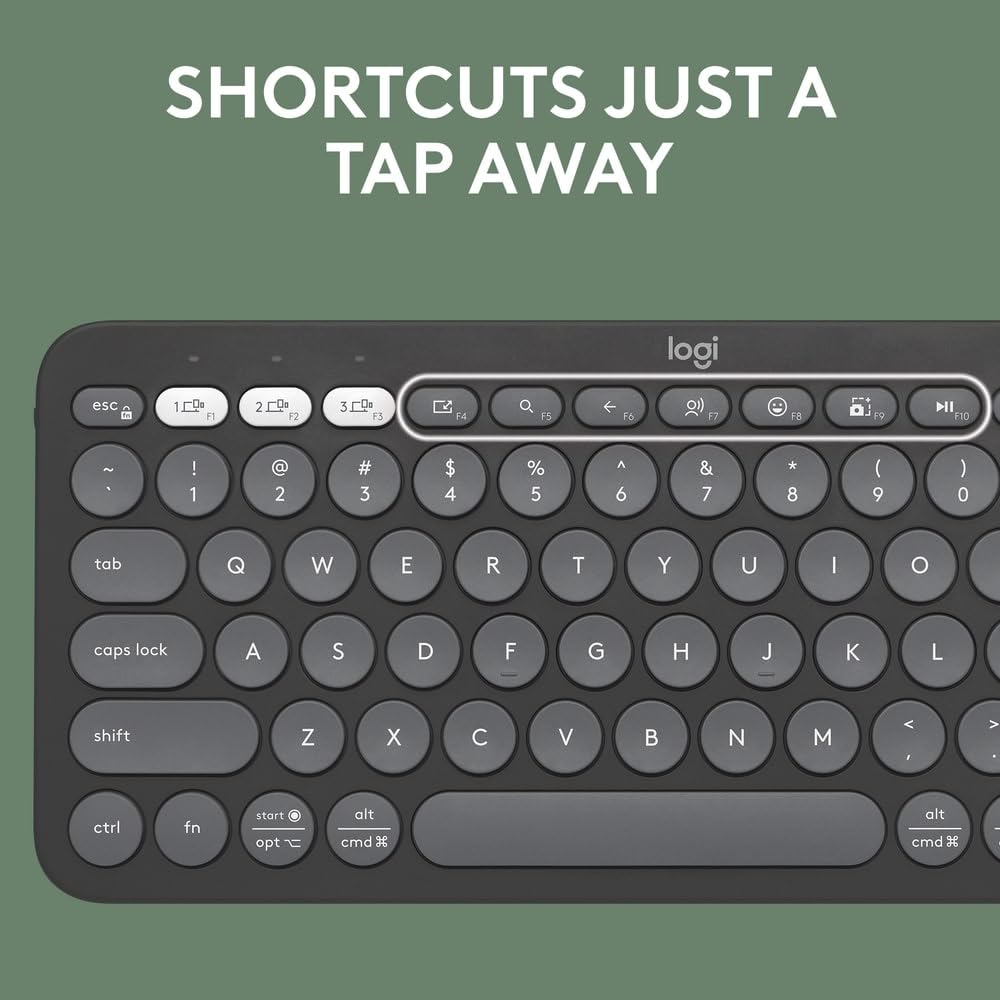Logitech Keyboard K380s Pebble Keys 2 Cordless