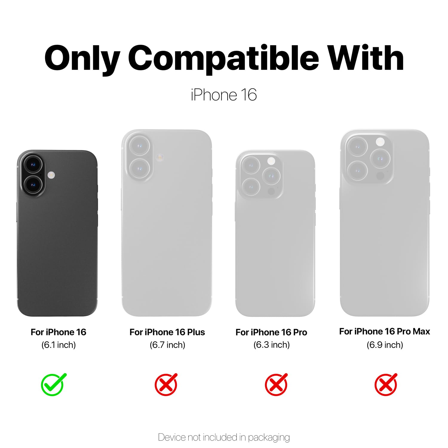 GRIPP 360° True Privacy HD Tempered Glass Screen Protector for iPhone 16 Pro Max (6.9") Anti Scratch & Fingerprint with 9h Protection, Edge to Edge Full Coverage Anti Spy Screen Guard (Easy Installation) - Black