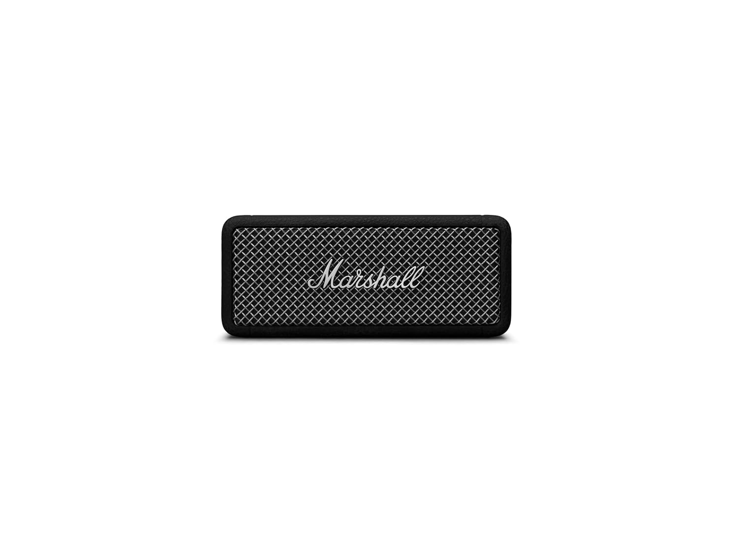 Marshall Emberton II Compact Portable Bluetooth Speaker with 30+ hours of Playtime, (360° sound), Dust & Waterproof (IP67) – Black & Brass.