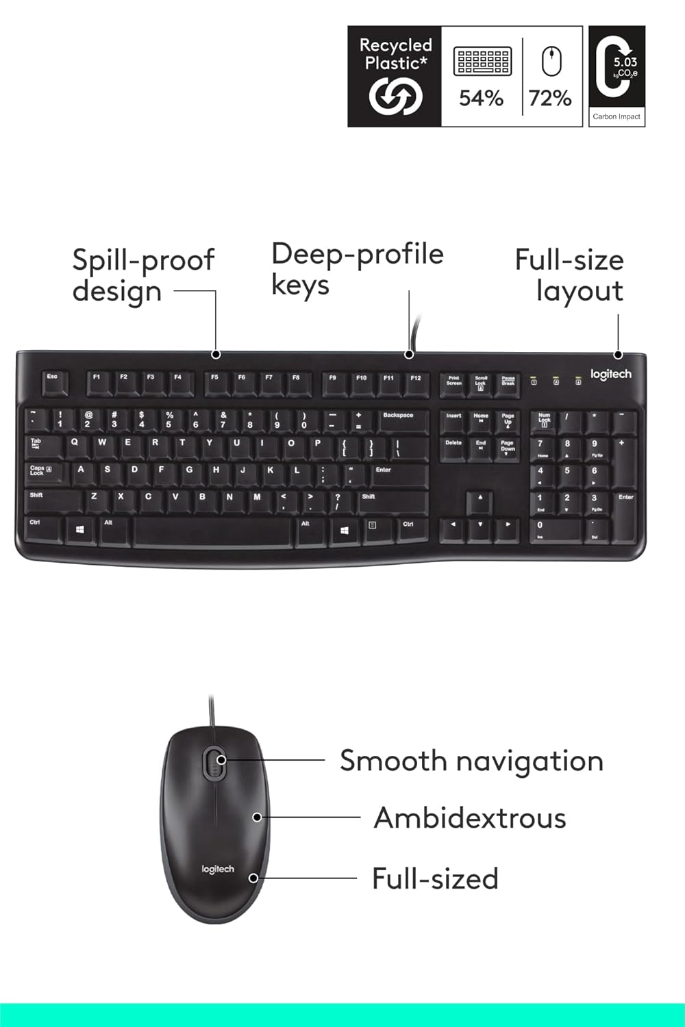 Logitech MK120 Wired Combo