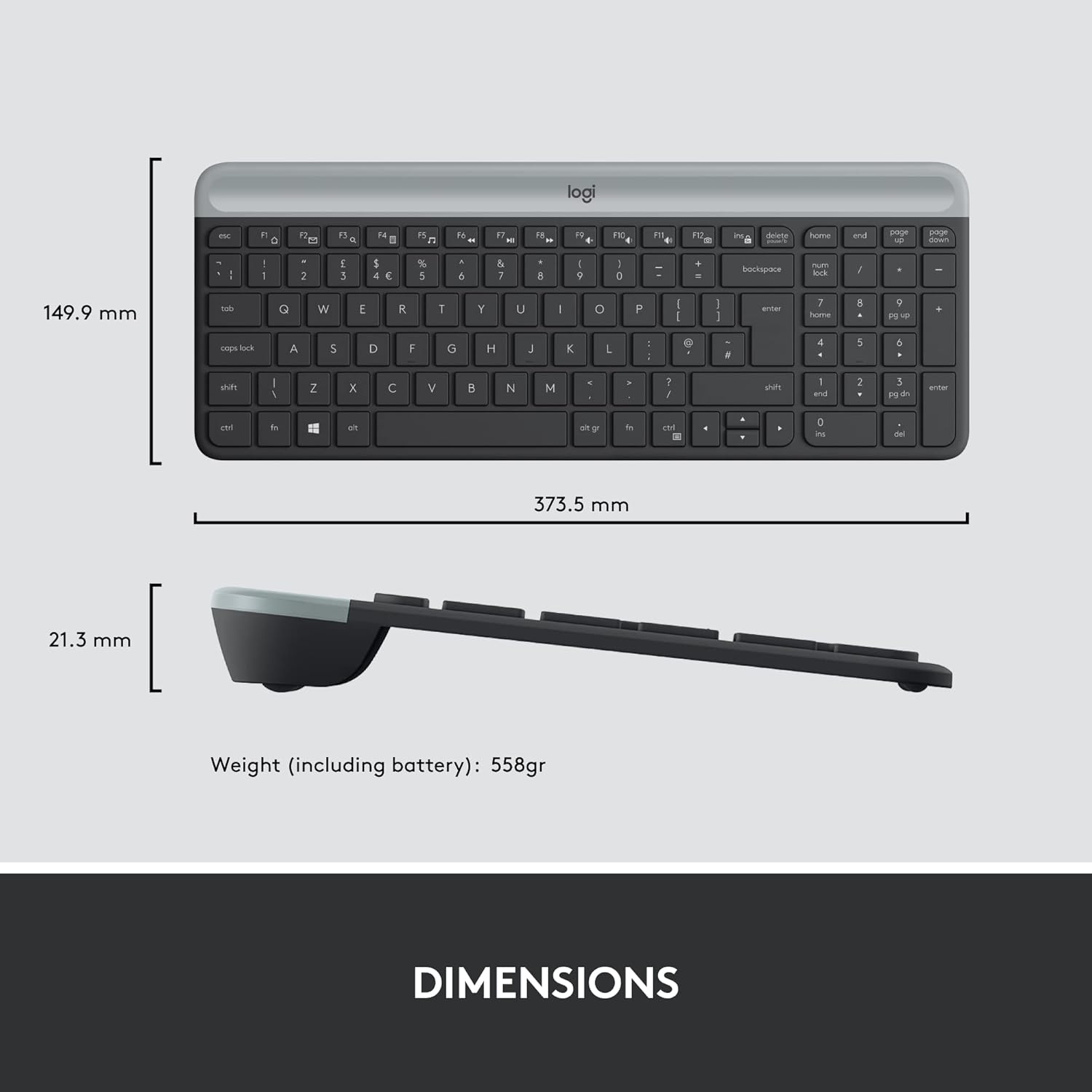 Logitech MK470 Slim Wireless Combo Kit