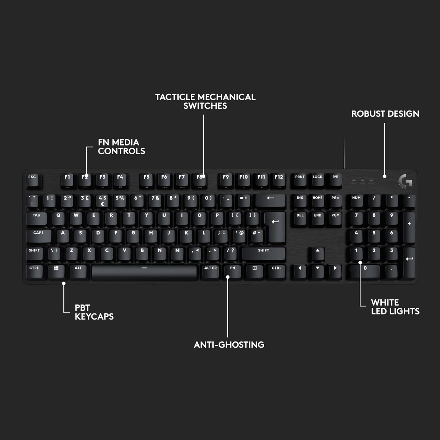 Logitech G413 SE wired keyboard