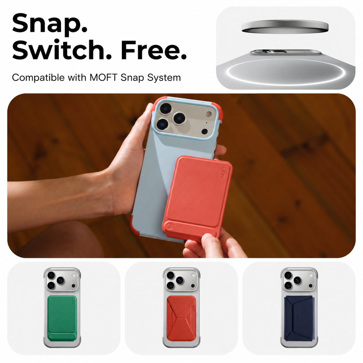 Moft Frame Case MOVAS for iPhone 17 Pro/Pro Max - MagSafe Compatible