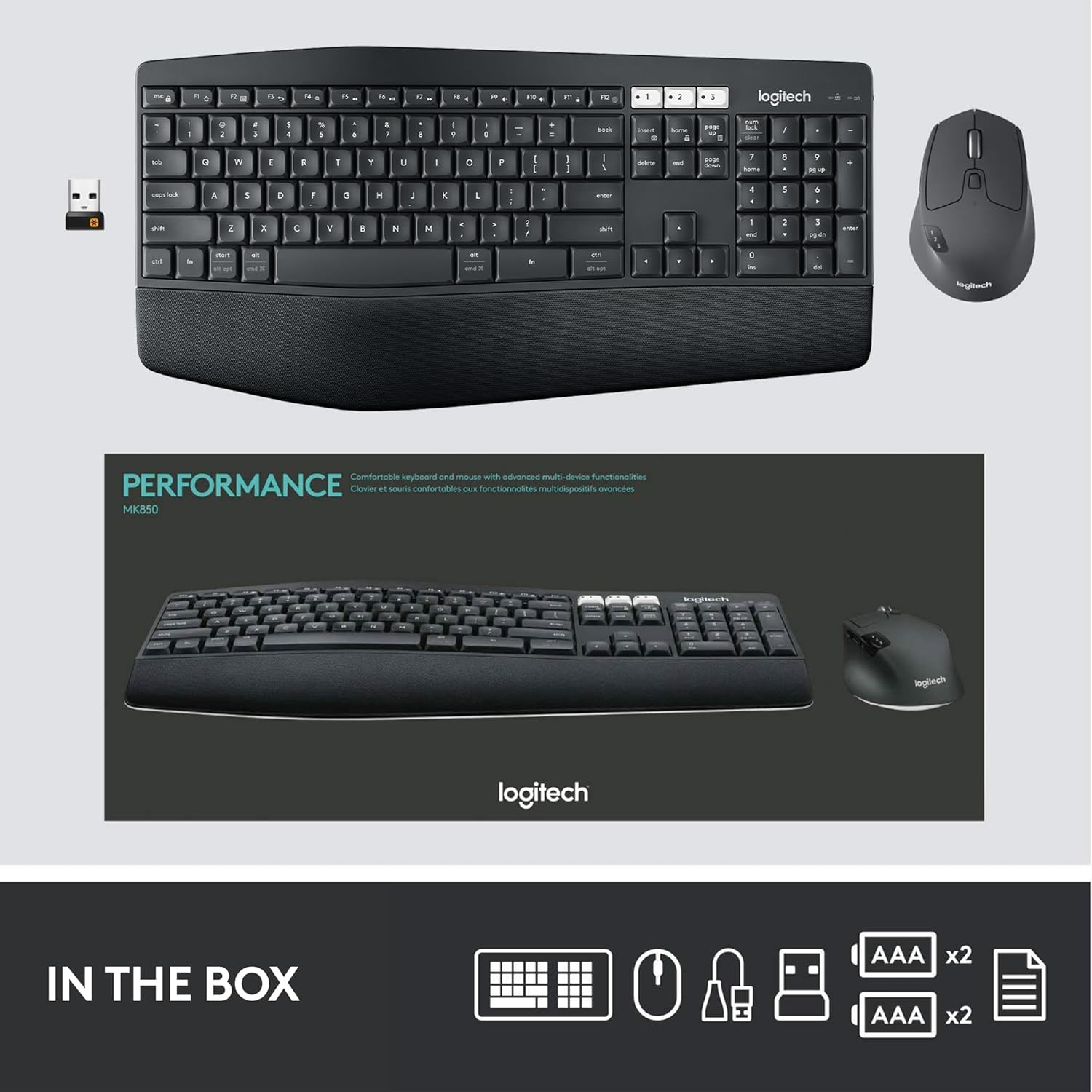 Logitech MK850 Wireless KB & Mice 920-008233