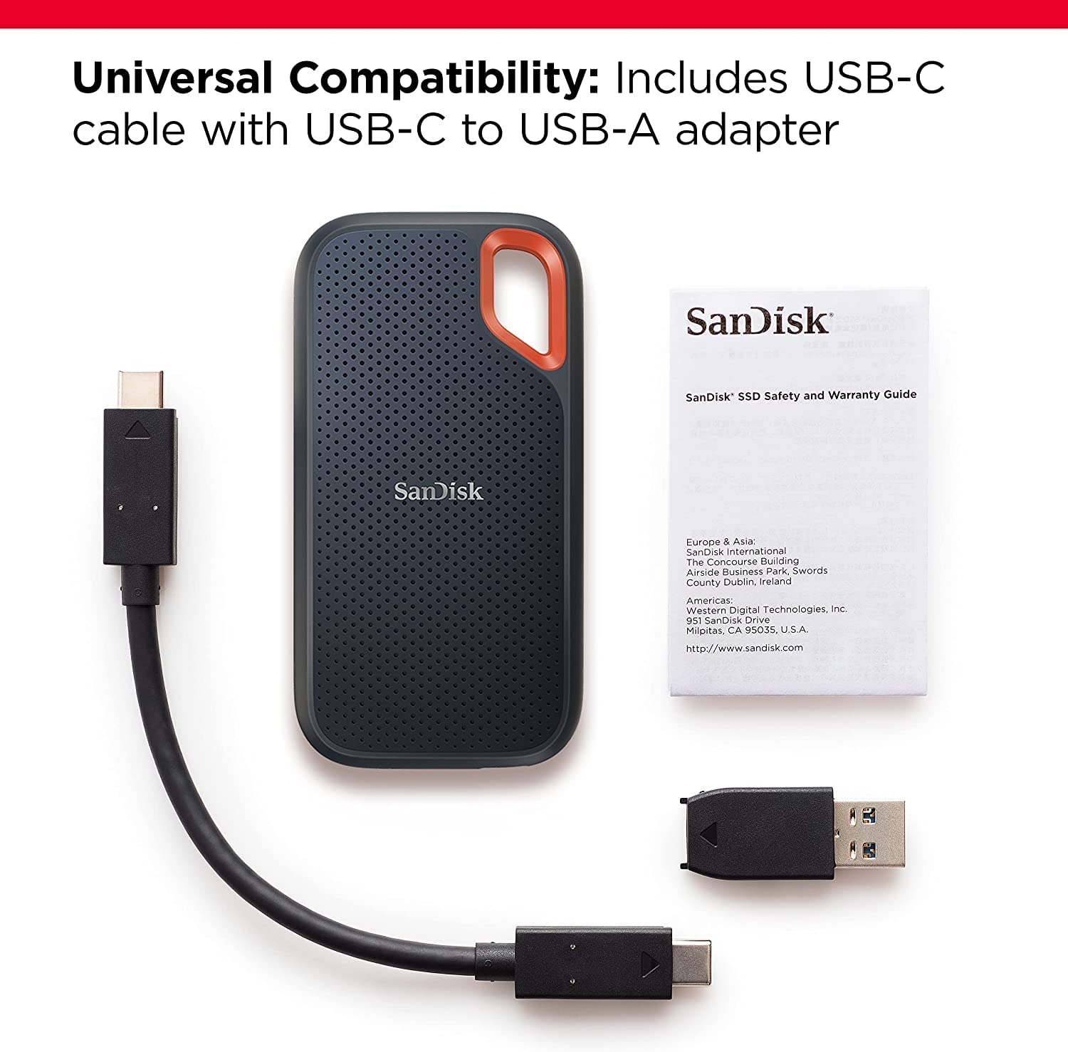 Sandisk E61 2TB Extreme External SSD SDSSDE61-2T00-G25