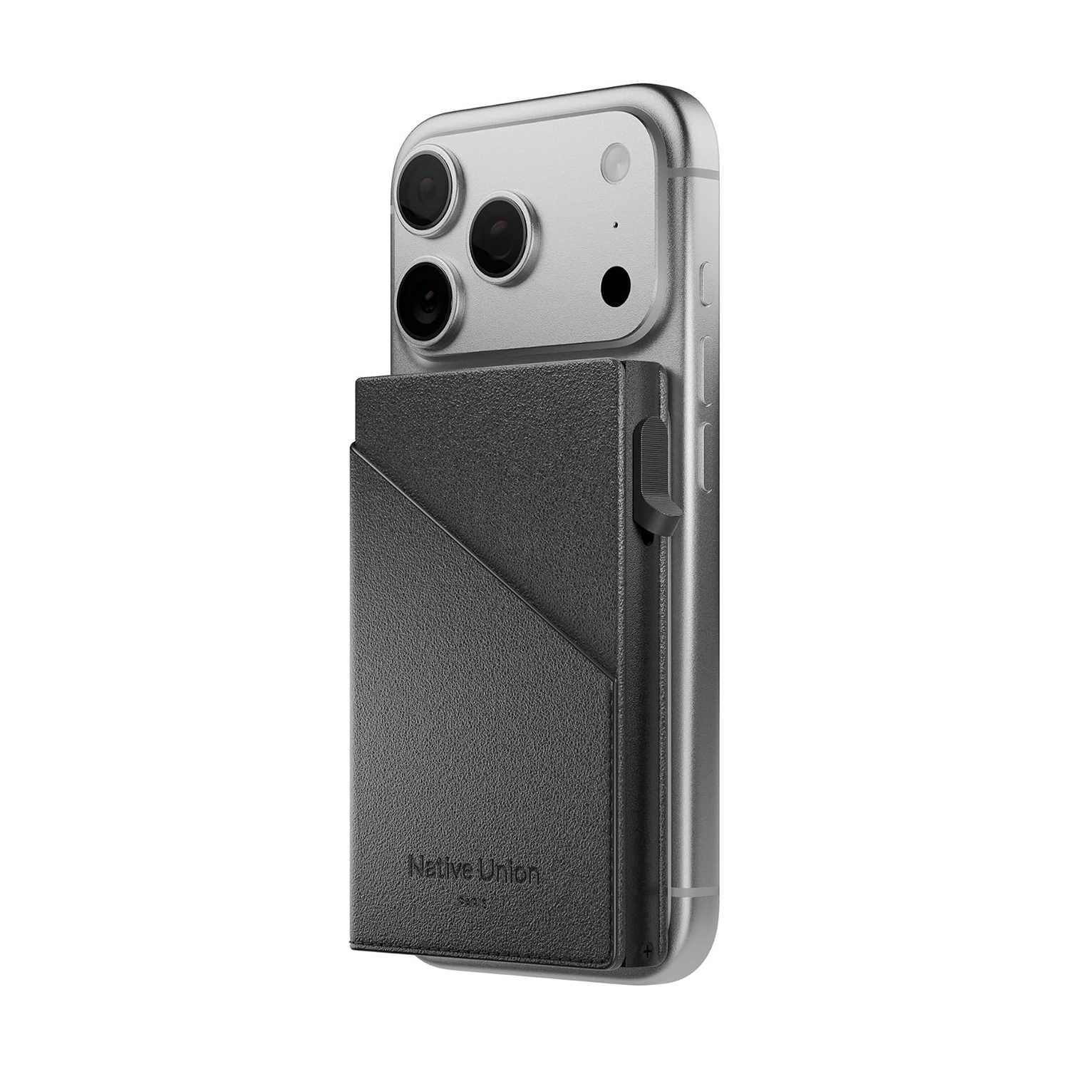 Native Union Card Slide Wallet - Compatible with MagSafe for iPhone - RFID Protector, Ultra-Thin Recycled Leather, Slide Access - Up to 6 Cards