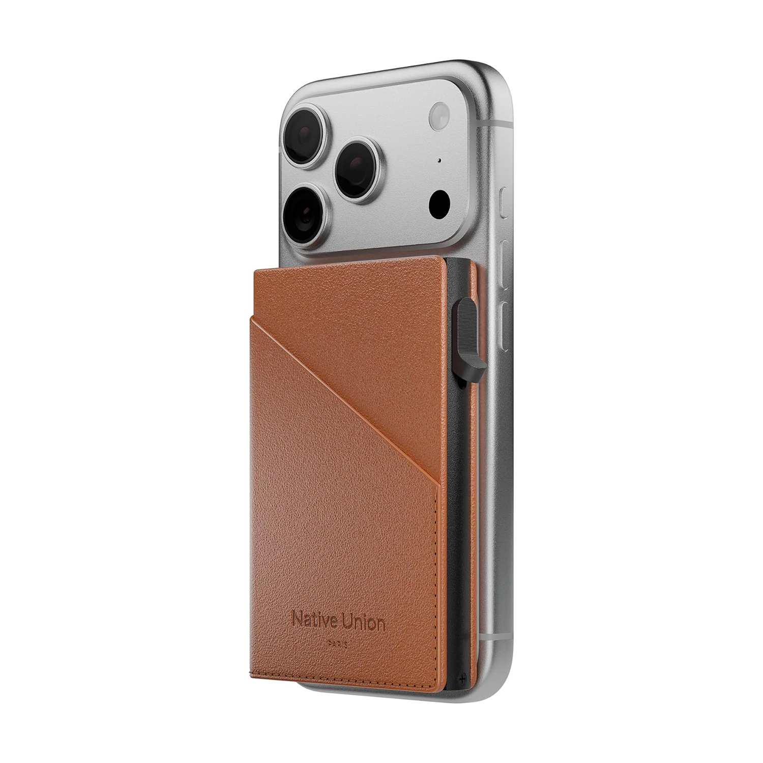 Native Union Card Slide Wallet - Compatible with MagSafe for iPhone - RFID Protector, Ultra-Thin Recycled Leather, Slide Access - Up to 6 Cards