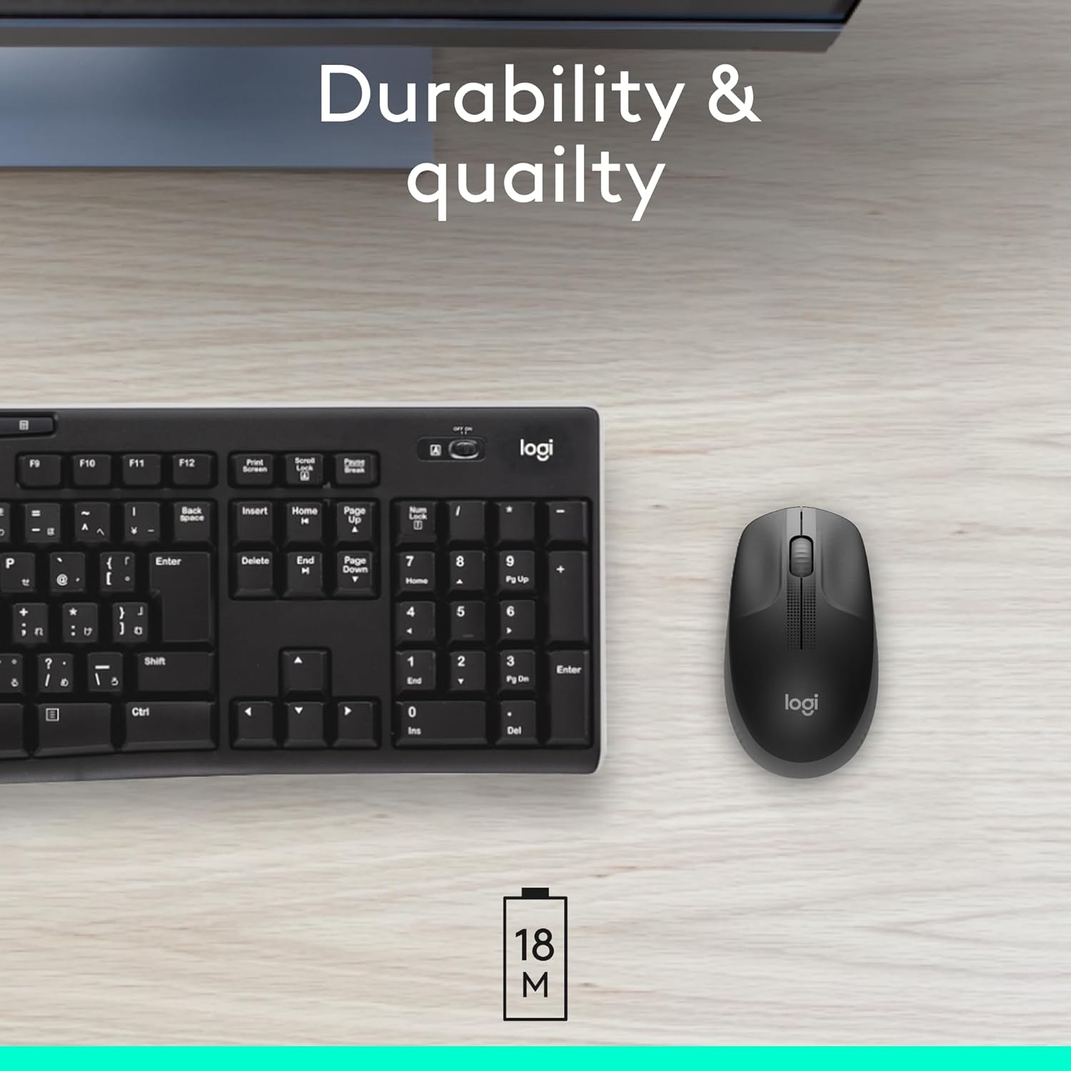 Logitech M190 Full size Wireless mouse