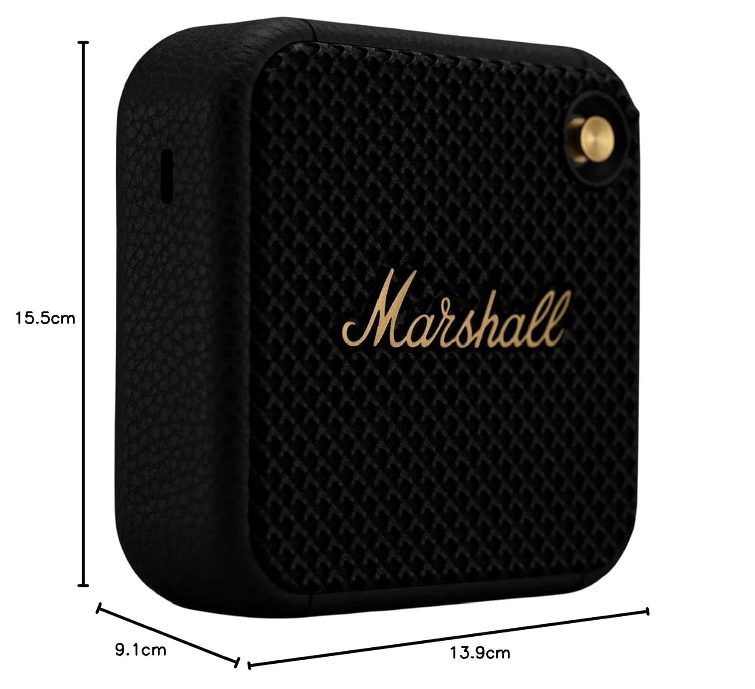 Marshall Willen Portable Bluetooth Speaker with 15+ hours of portable playtime, Dust & Waterproof (IP67) - Cream.