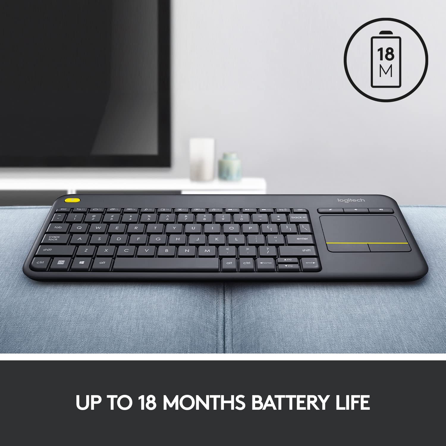 Logitech Wireless Touch Keyboard K400+