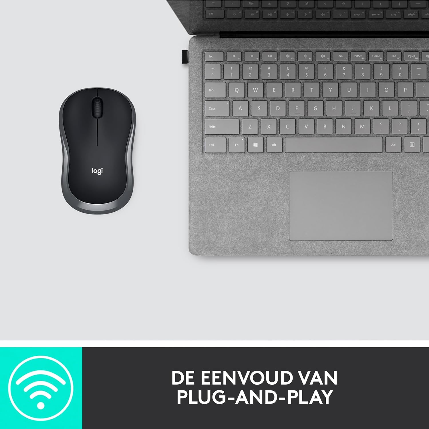 Logitech Wireless Mouse M185 Swift Gray