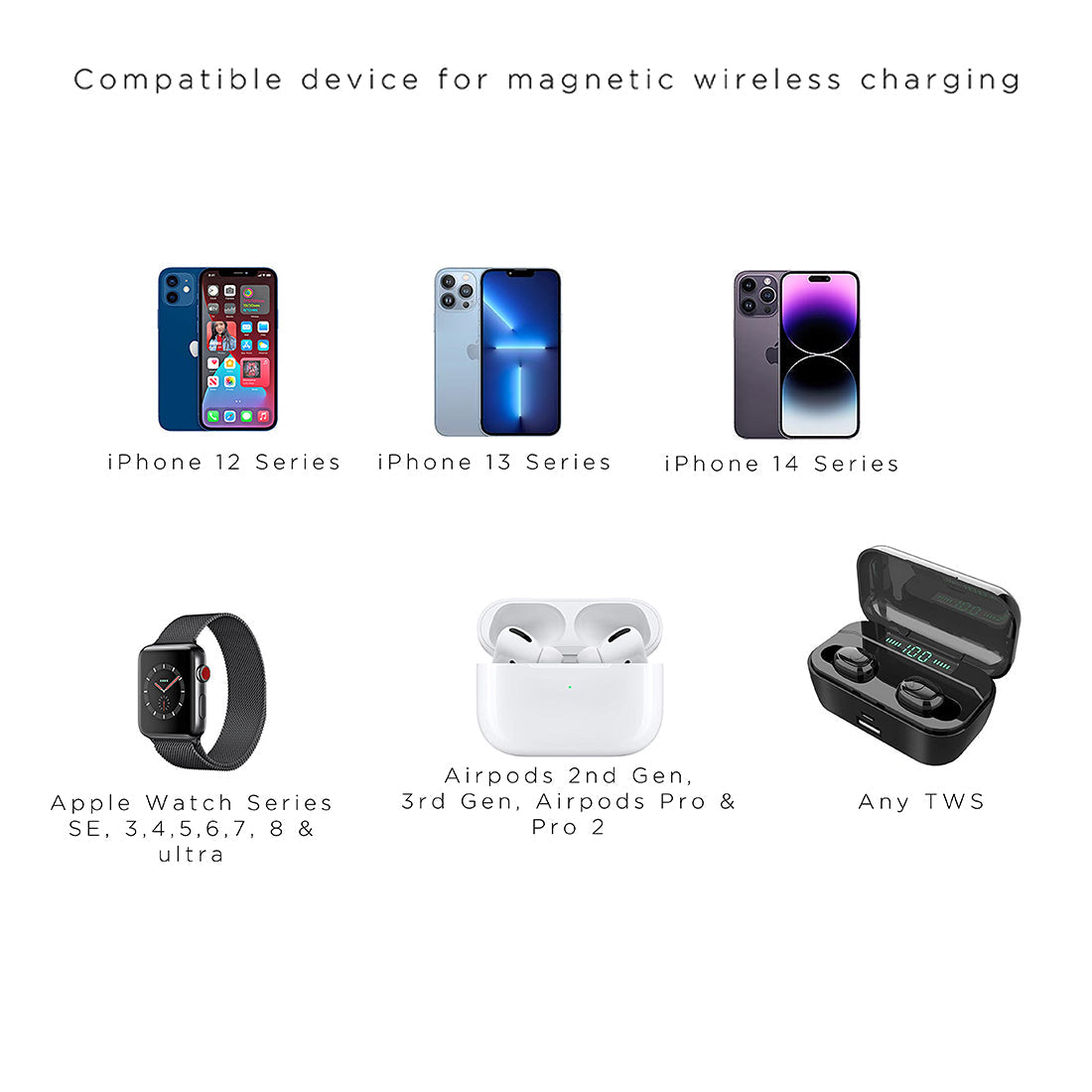 Rover 3 in 1 Foldable Aluminium Wireless Charging Station
