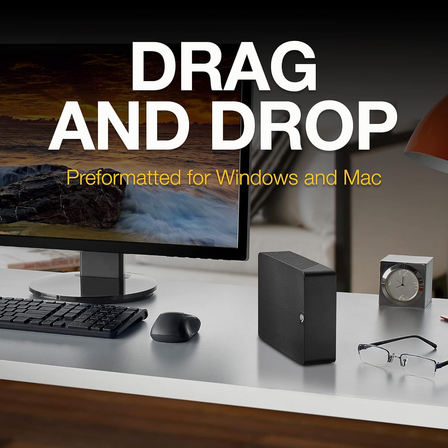 Seagate 4TB One Touch Hub Desktop External HDD STLC4000400