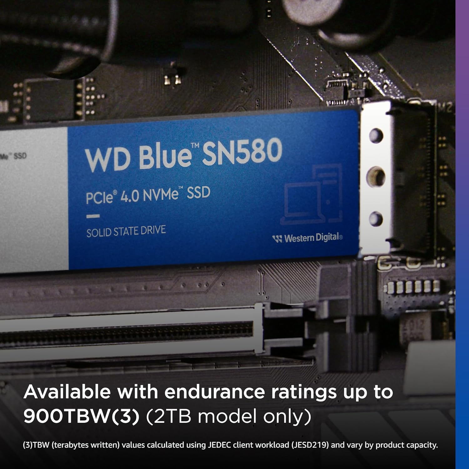 WD SN580 1TB NVMe Blue PCIe Gen4 SSD WDS100T3B0E
