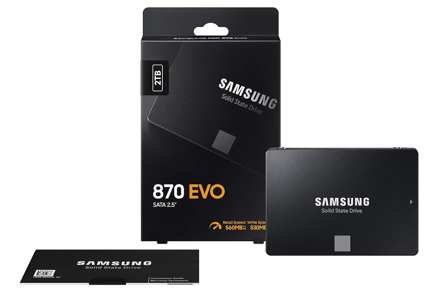 Samsung 870 EVO 2TB SATA 2.5" SSD MZ-77E2T0BW