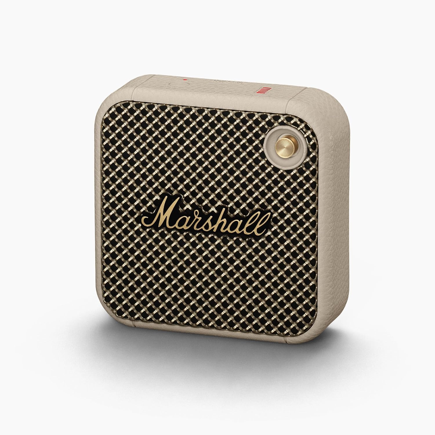 Marshall Willen Portable Bluetooth Speaker with 15+ hours of portable playtime, Dust & Waterproof (IP67) - Cream.