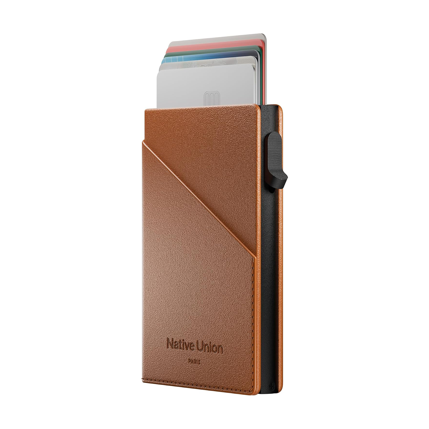 Native Union Card Slide Wallet - Compatible with MagSafe for iPhone - RFID Protector, Ultra-Thin Recycled Leather, Slide Access - Up to 6 Cards