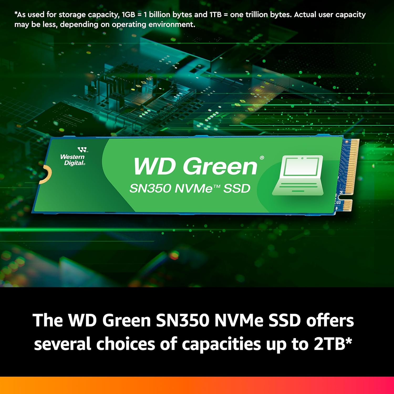 WD SN350 1TB NVMe Green PCIe Gen3