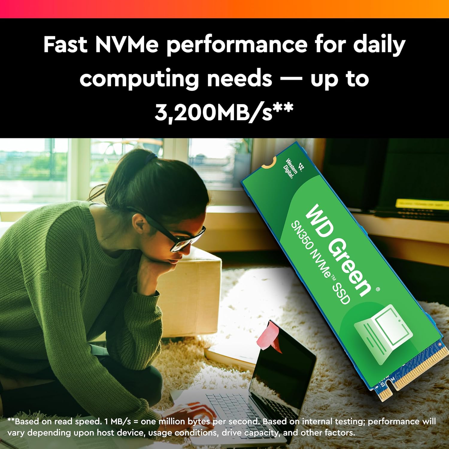 WD SN350 1TB NVMe Green PCIe Gen3
