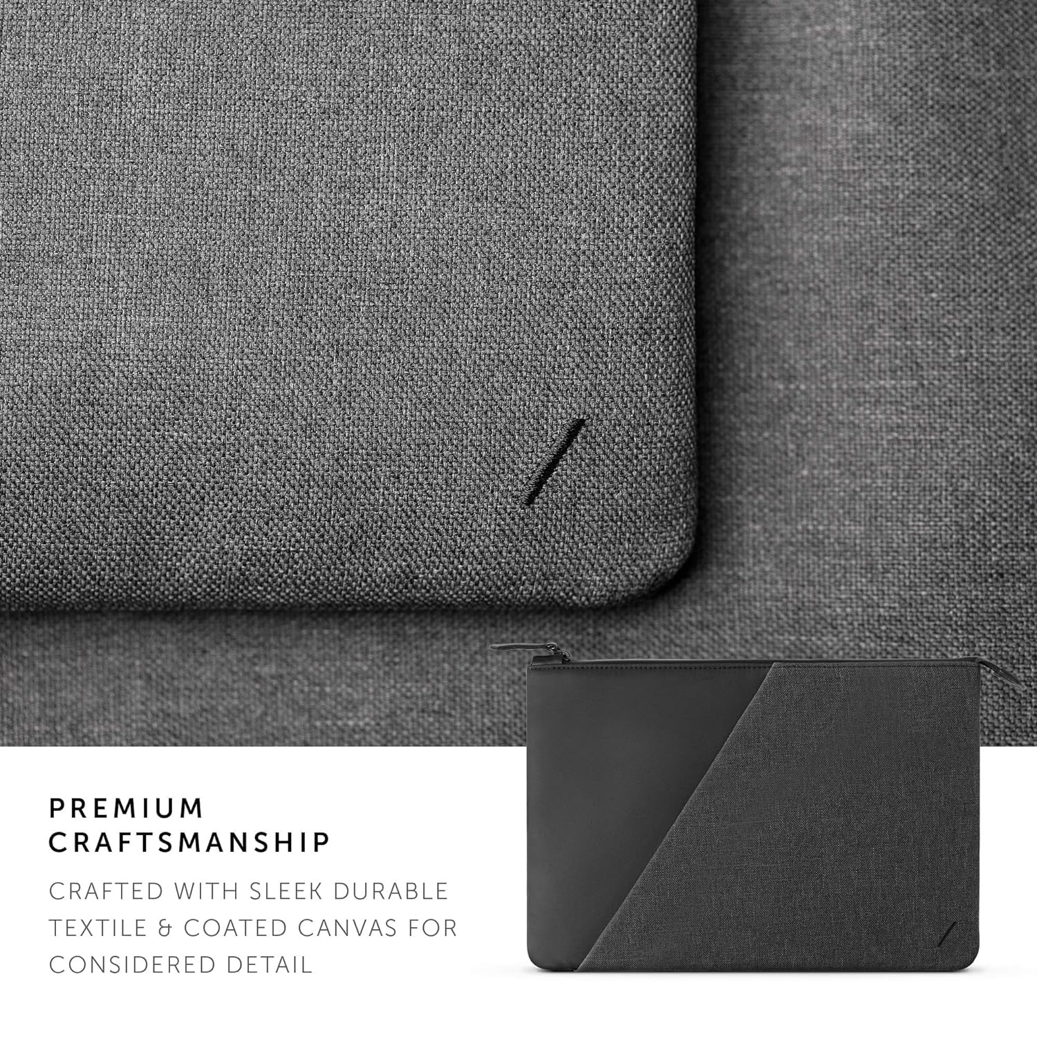 Native Union Stow 13” MacBook Sleeve - Sleek & Slim 360-Degree Protection with Exterior Pocket