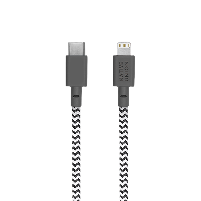 Native Union Belt Cable (USB-C to Lightning) The recycled 4-foot charging cable with bonded leather strap