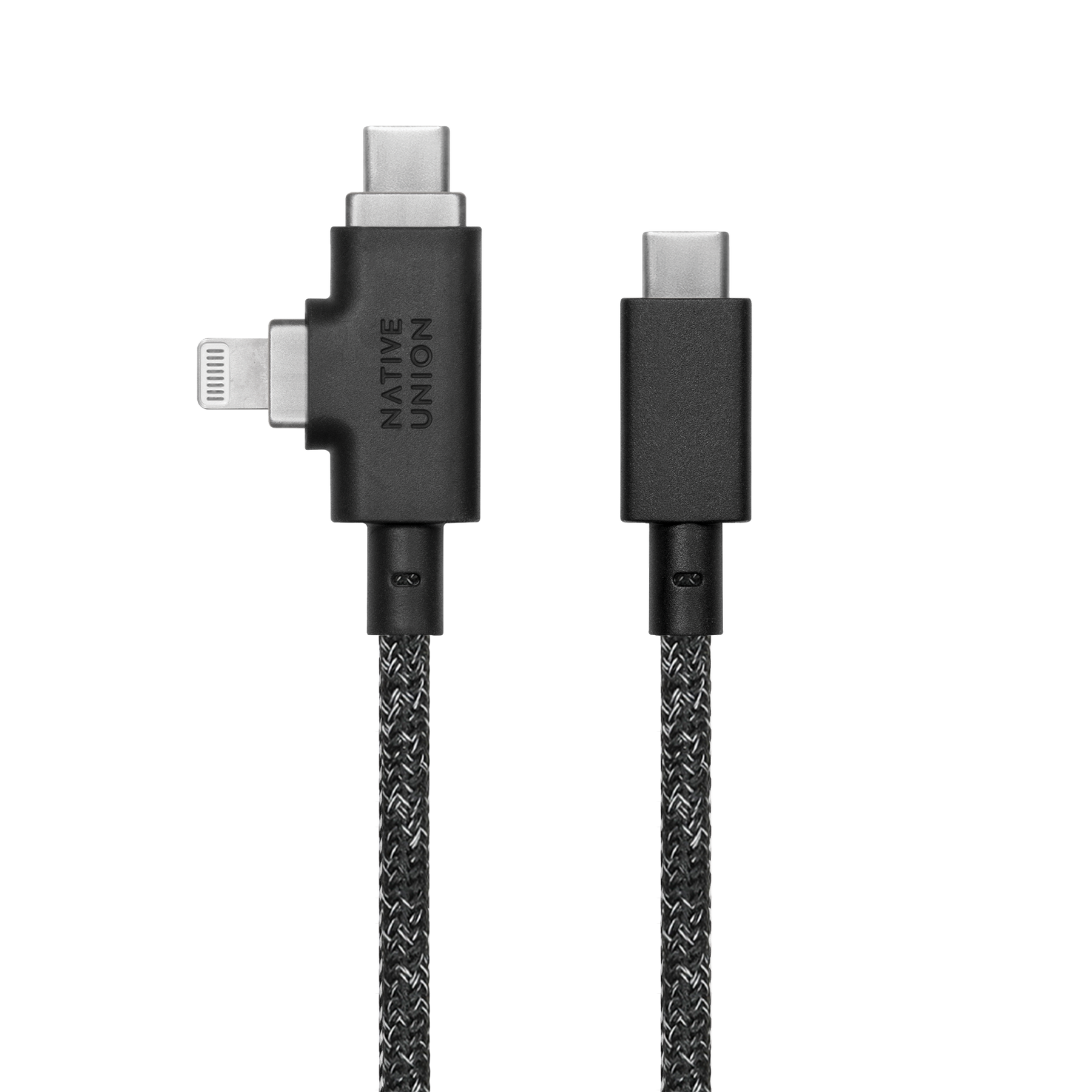 Native Union Belt Cable Duo Pro 240W (USB-C to USB-C & Lightning) THE 2-IN-1 UNIVERSAL CABLE FOR ALL YOUR DEVICES